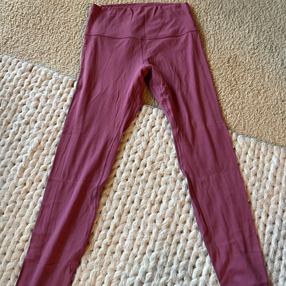 Lululemon align leggings size 8 - super pretty rose color - Picture 2 of 3